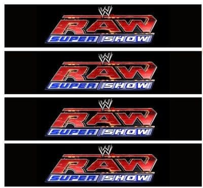 WWE Raw Wrestling Edible Icing Ribbon Precut
