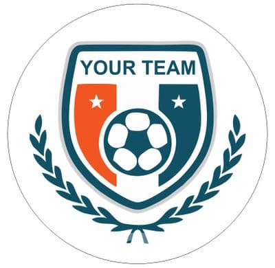 Your Team Crest - Personalised - Wafer or Icing  (E171 Free)