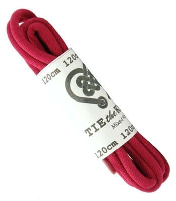 5 - 8 Eyelet Rows / Pairs Red Round 120cm Long