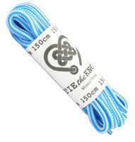 Shoe / Boot Laces Round For 6 - 10 Eyelets Pink and White or Blue and White
