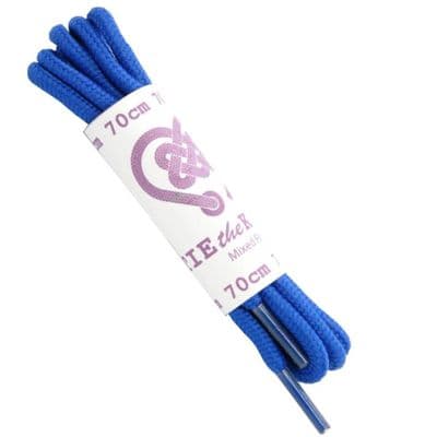 Shoe Laces Blue Round Pair 3 - 4 Eyelets  70cm