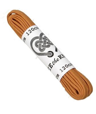 Shoe Laces Brown Flat Pair For  5 - 8 Eyelets 120cm Long
