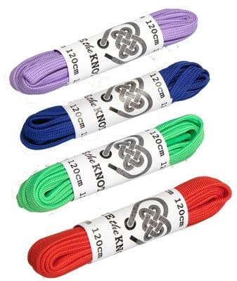 Shoe Laces Pair Flat For 5 - 8 Eyelet Rows 120cm