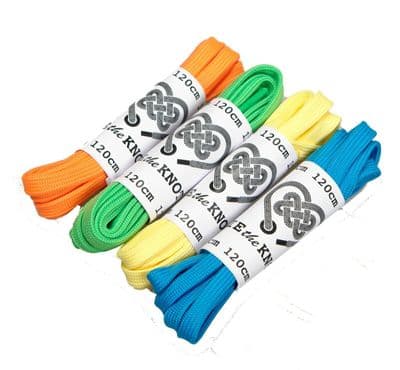 Shoe Laces Pair Flat For 5 - 8  Eyelet Rows Various Colours 120cm