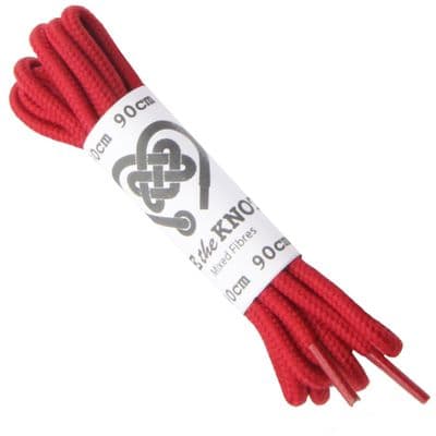 Shoe Laces Pair Red Colour Round For 4 - 5 Eyelet 90cm Long