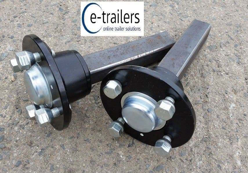 100mm PCD Sealed Bearing Trailer Hub Stub axle set Quad ATV High Speed