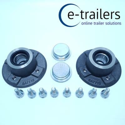 100mm PCD Trailer Hub Sealed bearing 64x37x34 FITS knott Ifor Williams P6 P7 x 2