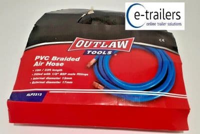 10m OUTLAW TOOLS PVC BRAIDED AIR HOSE  1/2