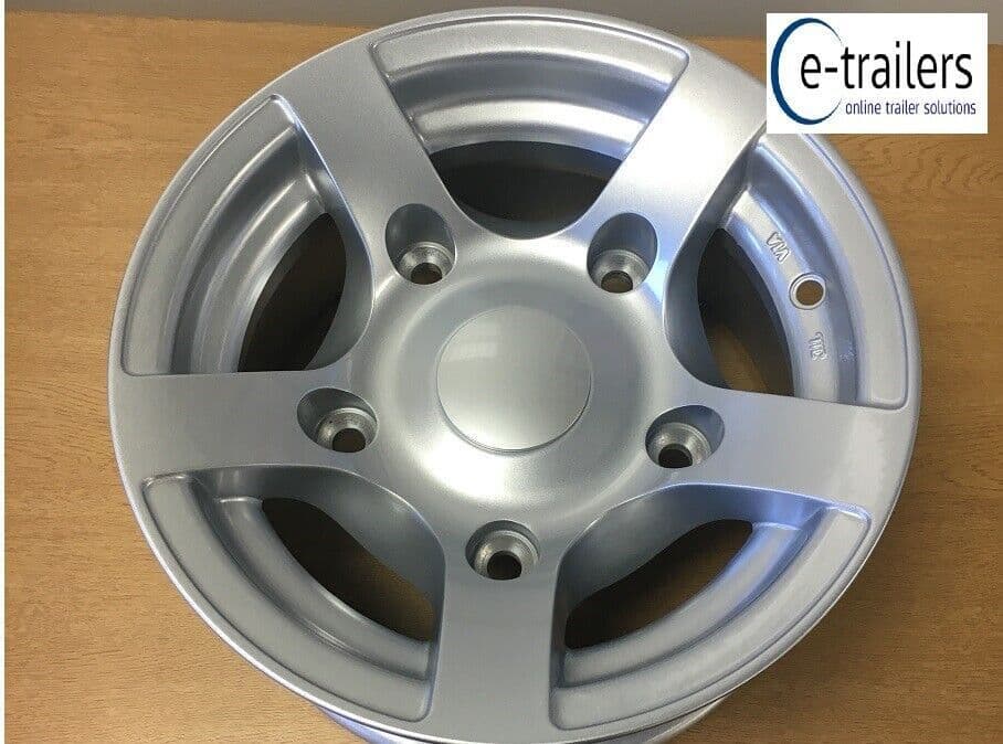 12" Trailer Alloy Wheel for Ifor Williams 6.5" PCD takes 185x60x12 or