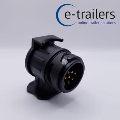 13 PIN EURO (vehicle) to 7 PIN 12N CARAVAN TRAILER TOWBAR ADAPTOR ELECTRICS
