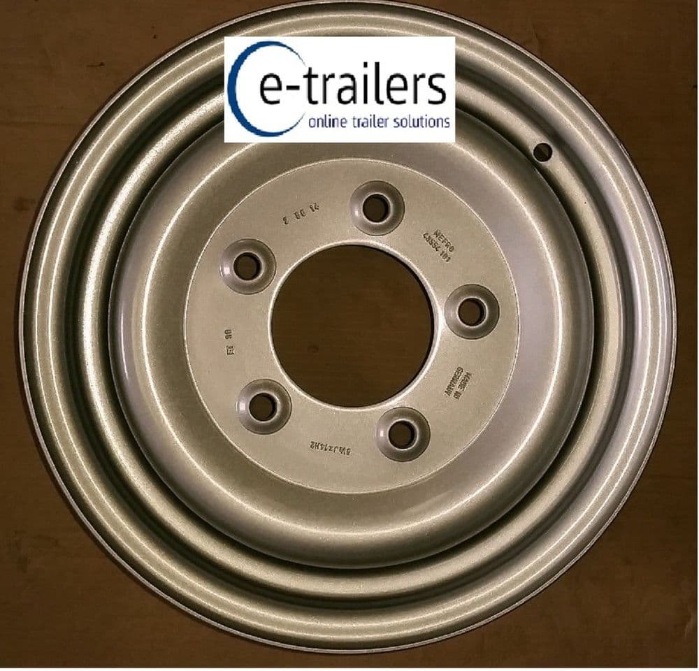 14" Trailer Wheel 5 5J x 14 H2 5 stud 6" 152 4mm PCD ET39 Mefro 43554 101