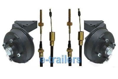 1500kg KNOTT AVONRIDE SUSPENSION UNITS + CABLES 4 STUD 100mm PCD - 8 HOLE FIXING