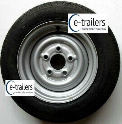 155x70x12 8ply Trailer TYRE 5 STUD 112mm PCD RIM - BRIAN JAMES