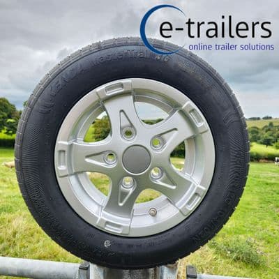 155x70x12 COMMERCIAL TYRE & ALLOY WHEEL 5 STUD 112mm PCD BRIAN JAMES CAR TRAILER