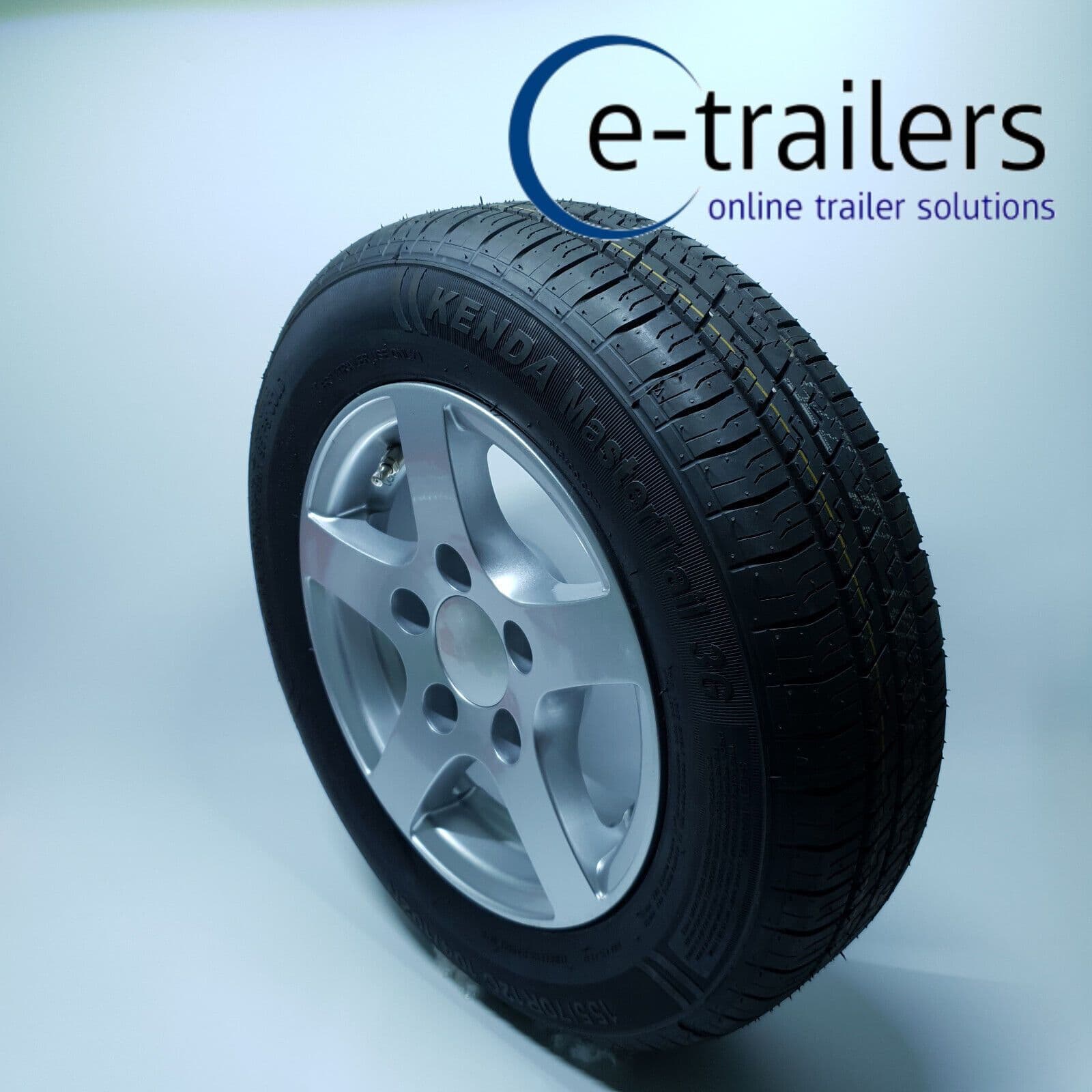 155x70x12 TRAILER TYRE & ALLOY WHEEL 5 STUD 112mm PCD BRIAN JAMES CAR ...