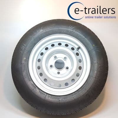 195/70R14 96NXL (710kg Max Load) Trailer Tyre 112mm PCD ET30 - Spare Caravan Wheel + Tyre