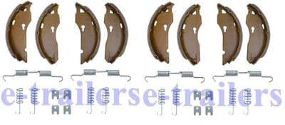 2 AXLE SET - 160x35mm for ALKO 1637 1635 1636G- 384.481 384.296 384481 Brian James