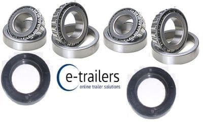 2 drum set Trailer of Bearings 501349 15123 15245 seal 300 187 37 -Bradley 250mm