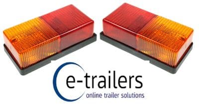 2 x MAYPOLE PEREI 4 FUNCTION REAR LIGHTS TRAILERS LIGHT BOARD HORSEBOX MP10B