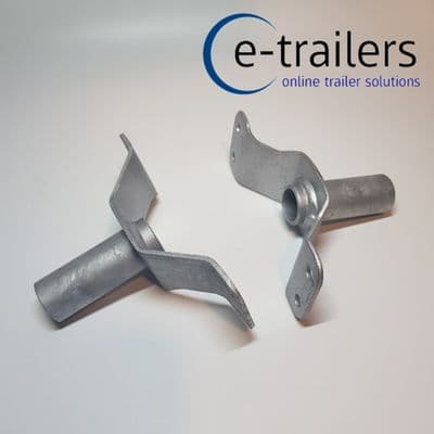 2 x Trailer Hinge for rear Ramp on Ifor Williams - Galvanised 10927