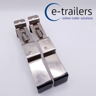 2 x Trailer Light Board Spring Loaded Mounting Clips Clamps Quick Release - 3701