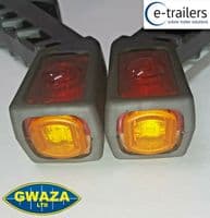 2x GWAZA MEDIUM LED RED WHITE AMBER RUBBER STALK TRAILER LORRY MARKER LAMP 15222 Shetland Islands Orkney Islands Caithness Sutherland Ross & Cromarty Inverness-shire Nairnshire Morayshire Banffshire Aberdeenshire Kincardineshire Angus (Forfarshire) Perthshire Argyllshire Fife Kinross-shire Clackmannanshire Stirlingshire Dunbartonshire East Lothian Midlothian West Lothian Renfrewshire Buteshire Berwickshire Selkirkshire Peebles-shire Lanarkshire Ayrshire Northumberland Roxburghshire Dumfries-shire Kirkcudbrightshire Wigtownshire Tyne & Wear Durham Cumbria North Yorkshire East Riding of Yorkshire West Yorkshire Lancashire Greater Manchester Merseyside Lincolnshire Nottinghamshire South Yorkshire Derbyshire Cheshire Flintshire Denbighshire Anglesey Caernarvonshire Rutland Leicestershire Staffordshire Shropshire Montgomeryshire Merionethshire Norfolk West Midlands Suffolk Cambridgeshire Bedfordshire Northamptonshire Warwickshire Worcestershire Herefordshire Radnorshire Cardiganshire Essex Hertfordshire Buckinghamshire Oxfordshire Gloucestershire Monmouthshire Breconshire Glamorgan Carmarthenshire Pembrokeshire Kent Greater London Surrey Berkshire Wiltshire Somerset East Sussex West Sussex Hampshire Dorset Devon Cornwall Antrim Derry / Londonderry Down Armagh Tyrone Fermanagh Launceston Plymouth Truro Penzance St Austell Exmouth Salcombe Totnes Bournemouth Southampton Cardiff Manchester Liverpool Glasgow inverness Looe Liskeard Bodmin Trailer SBS Mersea Admiral Extreme Bramber Nicholson Nugent Ifor Williams Indespension Wessex Lorries Erde Daxara Brian James Launceston Exeter Wadebridge Padstow Alko Knott Bradley Indespension Peak BPW Brenderup Rice Richardson Sinclair 200x38 203x40 200x50 250x40 160x25 230x60