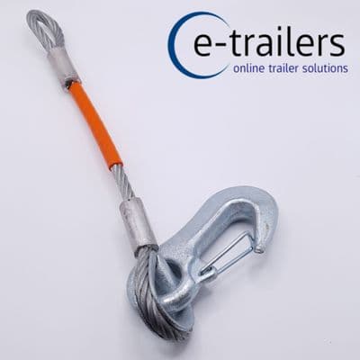 315mm Secondary Coupling Safety Cable for all unbraked trailers - Stay Legal