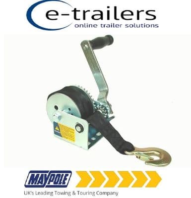 385kg MAYPOLE BOAT TRAILER WINCH & STRAP MODEL 850  MP7971