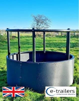 4 Ring Round Bale double skirt Feeder for Horse Sheep Lamb Lama etc- lightweight