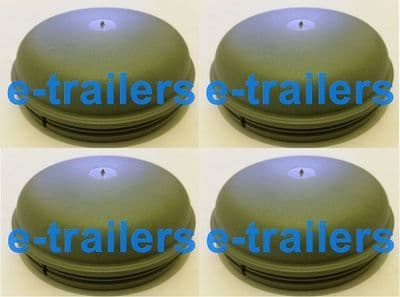 4 x 76mm GREY GREASE CAP FITS ALL IFOR WILLIAMS BRAKED TRAILERS 1996 TO DATE