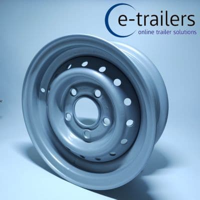 4.5Jx12H2 ET20 5 Stud 112mm PCD Starco Silver Trailer Rim