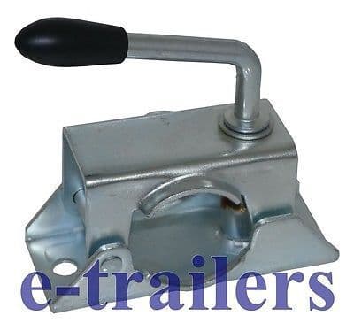 42mm Caravan Jockey Wheel Prop Stand Clamp Mount & Handle Set -TOP QUALITY ITEM