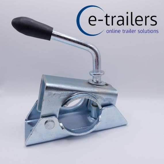 48mm Clamp For Caravan Jockey Wheel or Prop Stand - complete with Mount & Handle Set - QUALITY ITEM