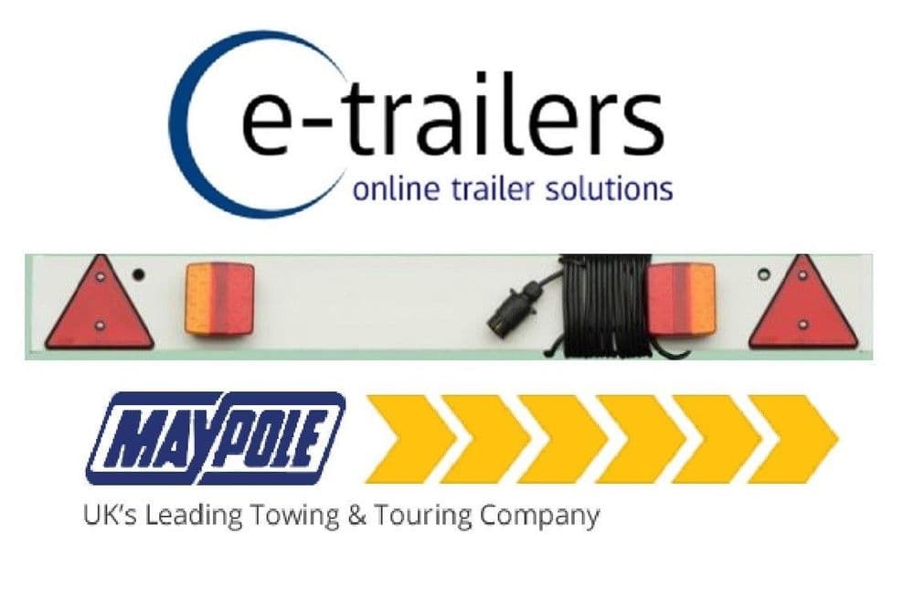 4ft Maypole LED Trailer Light Board 6m cable Tractor Jetski Boat dolly MP274PLED