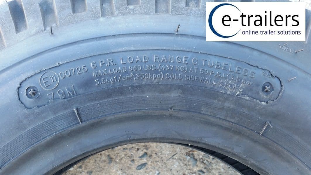 Ruota Completa 5.00-10 437kg 4x100 Rimorchio Pneumatici 5.00x10 - Foto 10