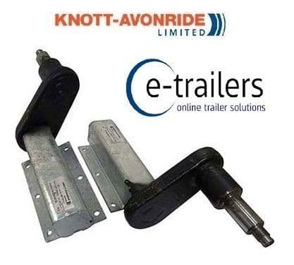 GENUINE 550kg EXTENDED KNOTT GALVANISED TRAILER SUSPENSION UNITS - 1