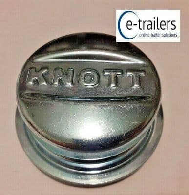 64.2mm KNOTT AVONRIDE Metal Grease Dust Wheel Hub Cap for Trailer Wheels KN47151