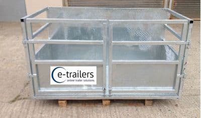 6ft Galvanised 3 Point Link Tractor Stock Box METAL FLOOR - MADE TO ORDER