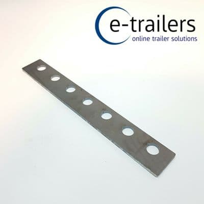 7 HOLE WELD ON ANCHOR PLATE FOR THREADED END KNOTT & ALKO TRAILER BRAKE CABLES