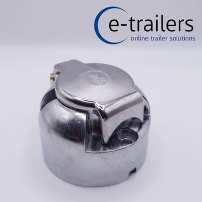 7 PIN 12N METAL FEMALE ELECTRICS SOCKET - TRAILER CARAVAN TOWBAR PLUG GWAZA 6002