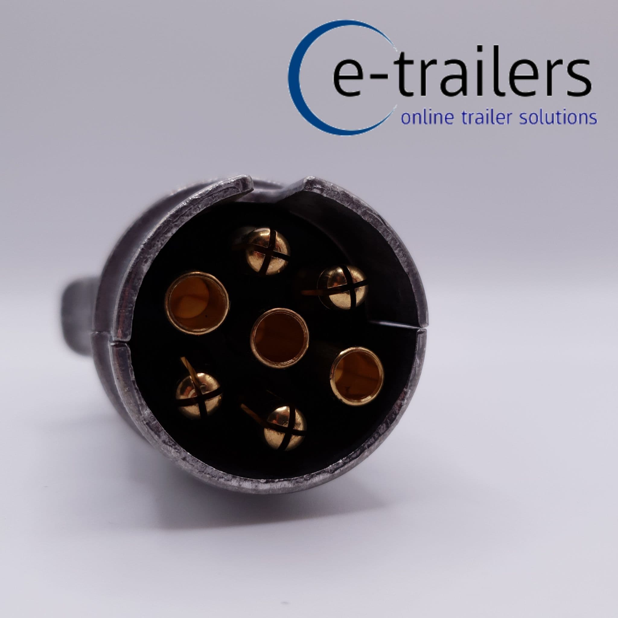 7 PIN METAL 12N MALE ELECTRICS SOCKET PLUG TRAILER CARAVAN TRUCK TOW ...