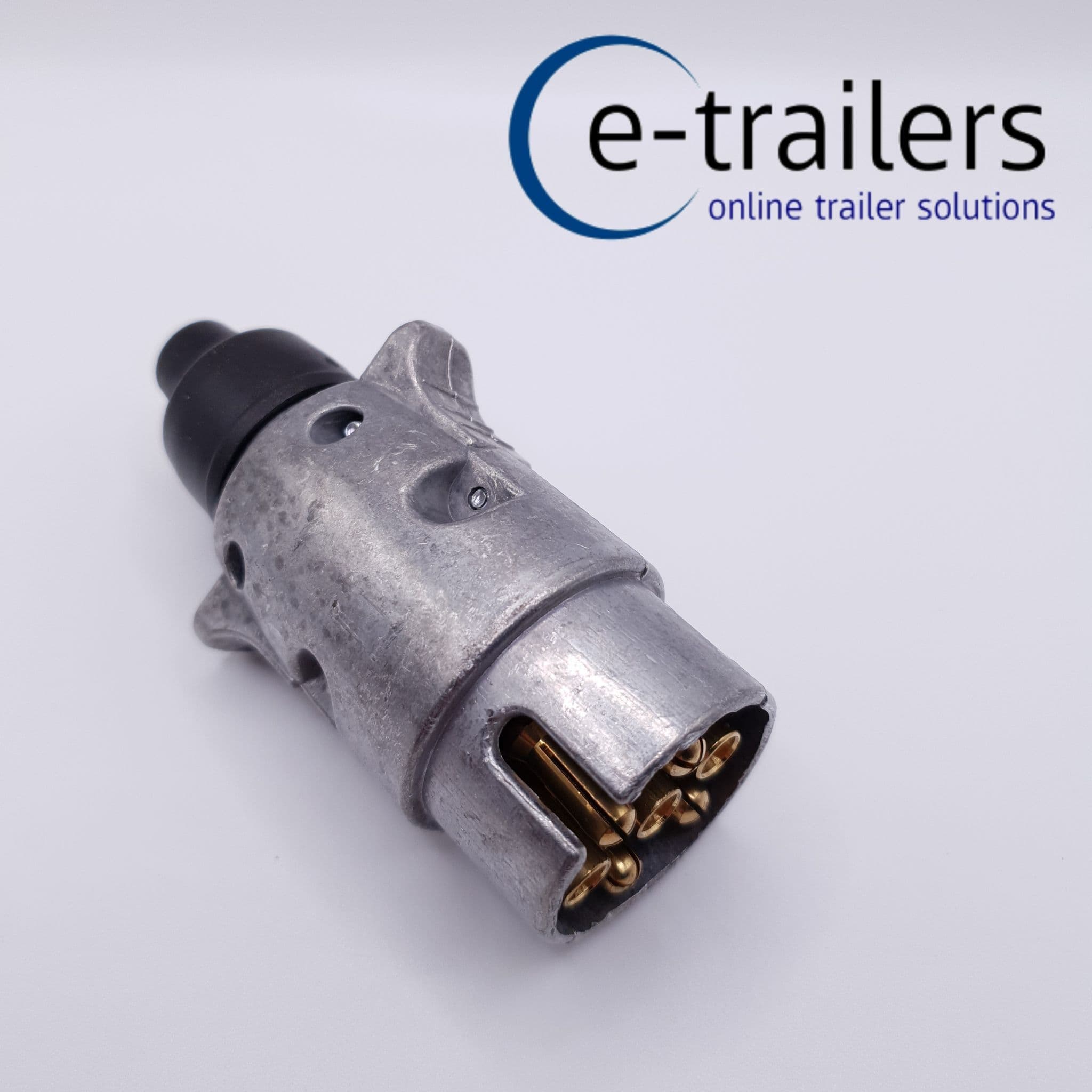 7 PIN METAL 12N MALE ELECTRICS SOCKET PLUG TRAILER CARAVAN TRUCK TOW ...