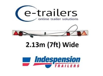 7ft (2.13m) wide Trailer Light Board - 9m cable 7 pin plug -Tractor Boat Lorry
