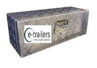 Aluminium Chequer Plate Truck Trailer Storage Locking Tool Strap Box - 28