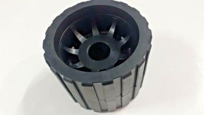 Bargain B GRADE (2NDS) BOAT TRAILER WOBBLE ROLLERS 26mm BORE NON MARKING BLACK / BLACK