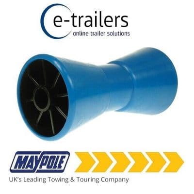 BOAT TRAILER KEEL V ROLLER 204mm x16mm BORE x 60mm to 98mm DIAMETER - MP1730 NON MARKING