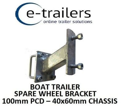 Boat Trailer Spare Wheel Bracket 100mm PCD 8