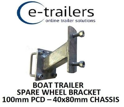 Boat Trailer Spare Wheel Bracket 100mm PCD 8