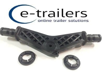 BOAT TRAILER WING BRACKET 25.5mm SHAFT UNIQUE PLASTIC DESIGN MAINTENANCE FREE