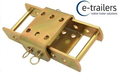 EXTENDED ADJUSTABLE 4x4 & LANDROVER TOW HITCH DROP PLATE 370MM 3500kg- 3598